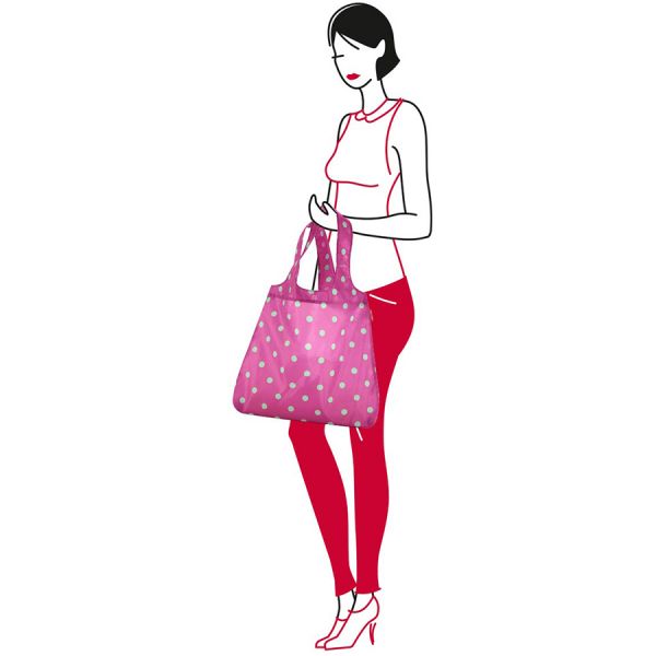 Сумка складная mini maxi shopper magenta dots Reisenthel