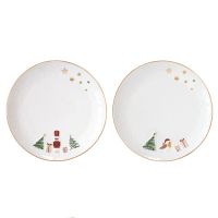 Набор десертных тарелок let it snow nutcracker & bird 16 см, 2 шт Easy Life