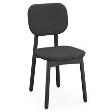 Стул с обивкой saga, рогожка, темно-серый Latitude