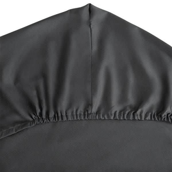 Простыня на резинке из сатина темно-серого цвета из коллекцииwild 200х200х30 см