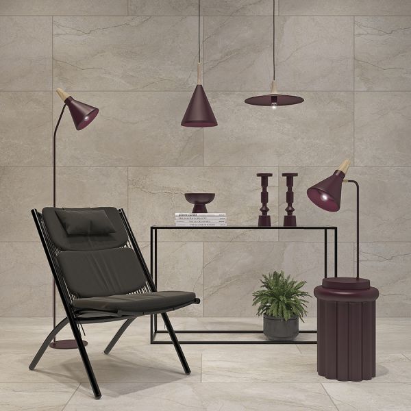 Лампа настольная thor, D25х57 см, сливовая Bergenson Bjorn