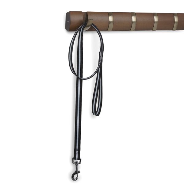 Вешалка настенная горизонтальная flip 8 крючков коричневая