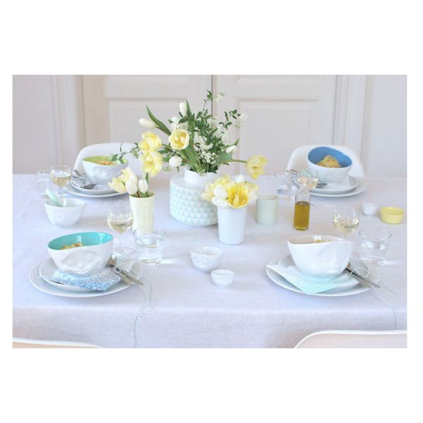 Чаша tassen laughing 500 мл белая-лавандовая