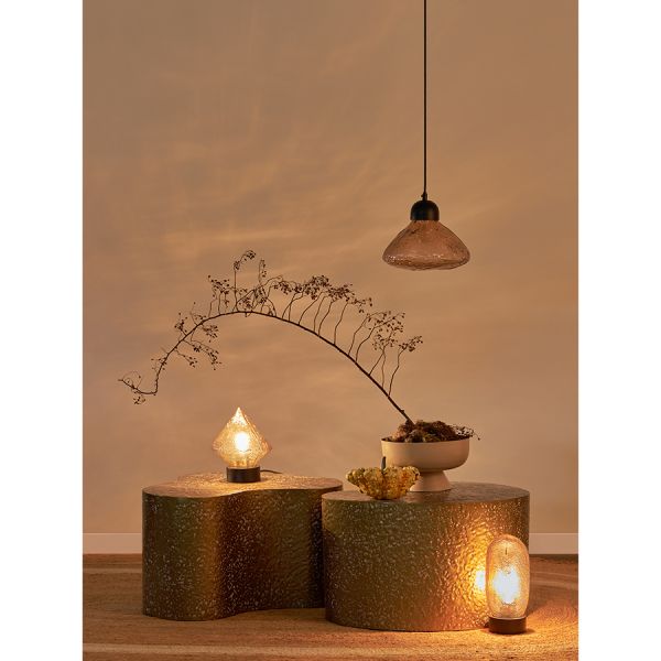 Светильник подвесной frozen light, D25 см, янтарный Bergenson Bjorn