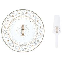 Блюдо для торта с лопаткой royal nutcracker 32 см Easy Life