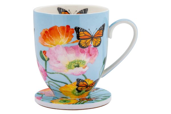 Кружка с подставкой Маки 0,4 л Maxwell & Williams