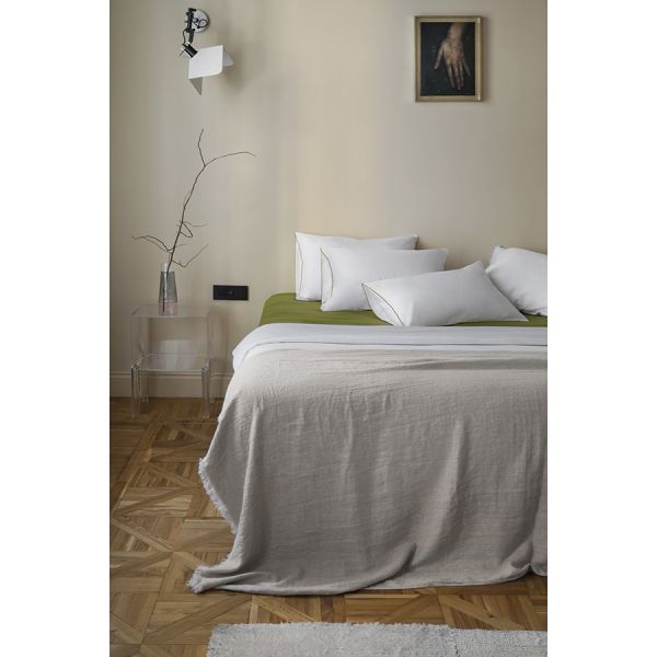 Набор наволочек из сатина из коллекции meditation, olive, 70х70 см Tkano