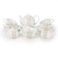Чайный сервиз АККУ София из костяного фарфора на 6 персон 15 предметов