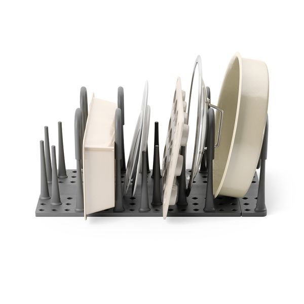 Органайзер для посуды и столовых приборов peggy, 20х55 см, серый, Umbra, 1022265-149
