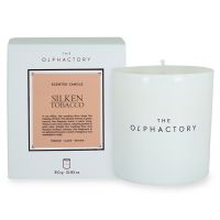 Свеча ароматическая the olphactory, white insignia, silken tobacco, 60 ч Ambientair