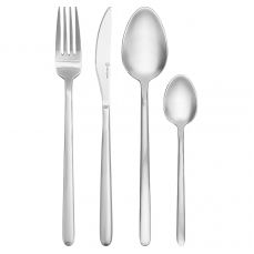 Набор столовых приборов pure на 6 персон, 24 предмета, серебристые матовые Liberty Jones