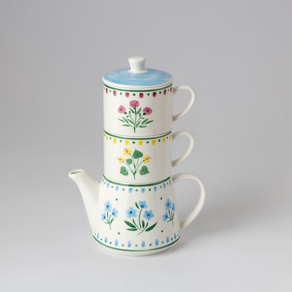 Набор из чайника и двух чашек 'Летний час, Liberty Jones, LJ0000593