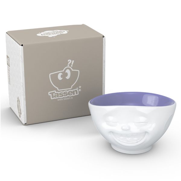 Чаша tassen laughing 500 мл белая-лавандовая