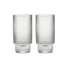 Набор: 2 стакана для воды Modern Classic 0,46 л, прозрачный, 2 шт Pozzi Milano 1876