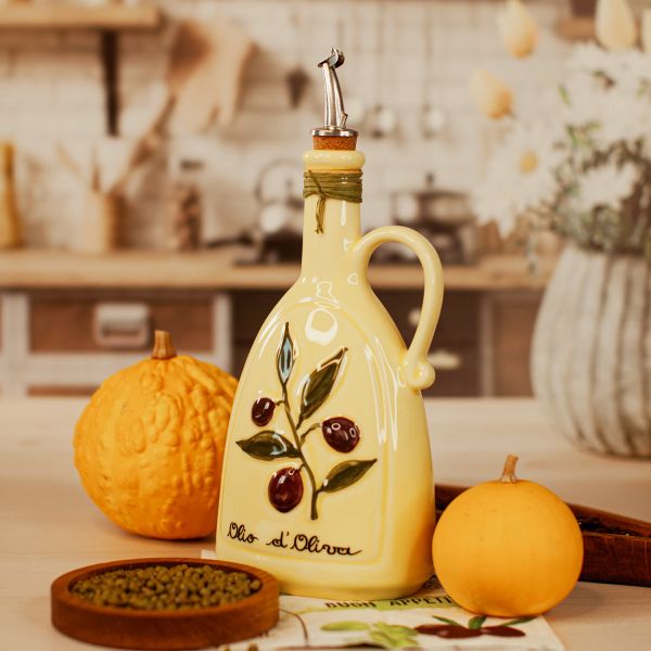 Бутылка для масла Giallo limone 750 мл, кремовый Nuova Cer