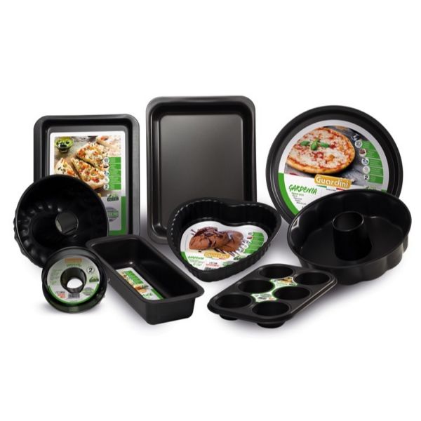 Форма для выпекания круглая разъемная, 18 см, черная, Guardini
