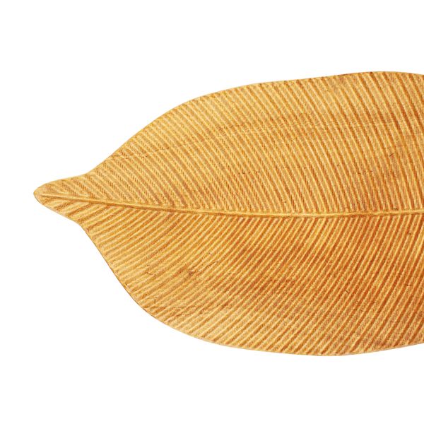 Блюдо для сервировки "Тополь", 20x39 см, светло-коричневый Uneca