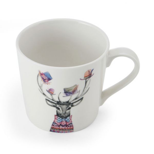 Кружка фарфоровая Mikasa Tipperleyhill с принтом оленя 380 мл KITCHEN CRAFT
