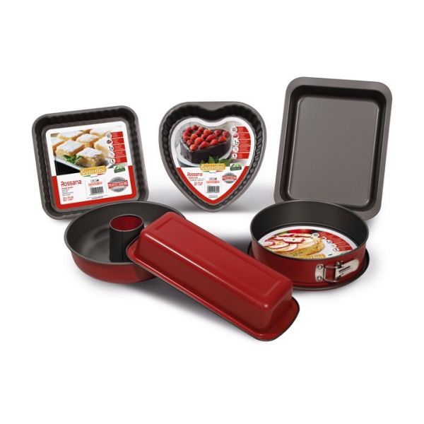 Форма для выпекания круглая разъемная, 18 см, красная, Guardini