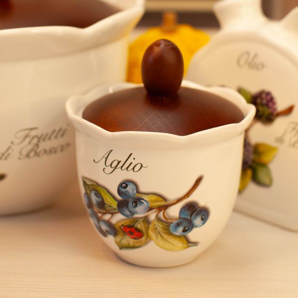 Емкость для чеснока с крышкой Frutti di Bosco 13 см
