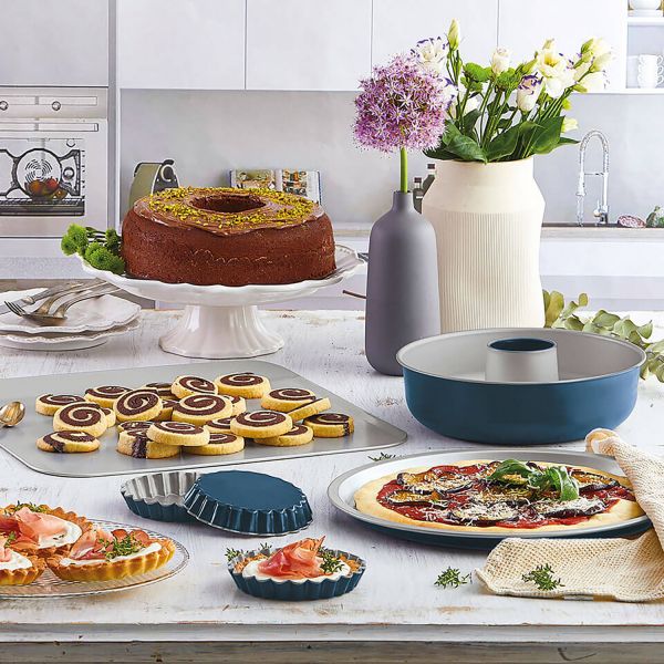 Форма для выпечки хлеба прямоугольная 25x11 см, синяя, Guardini
