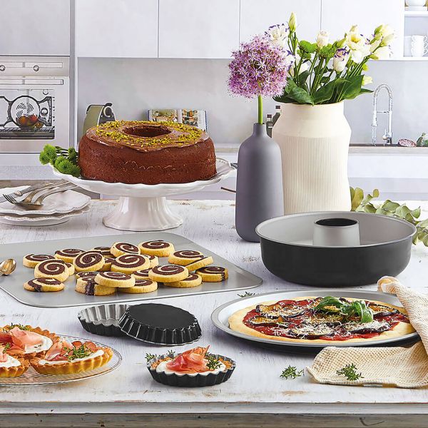 Форма для выпекания круглая разъемная, 20 см, черная, Guardini
