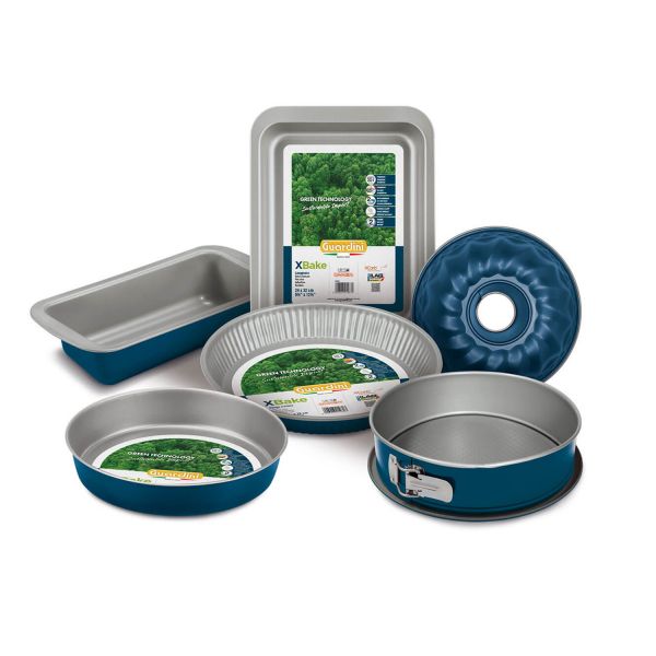 Форма для выпечки хлеба прямоугольная, разъемная, 30x11 см, синяя, Guardini
