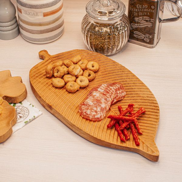 Блюдо для сервировки "Тополь", 20x39 см, светло-коричневый Uneca