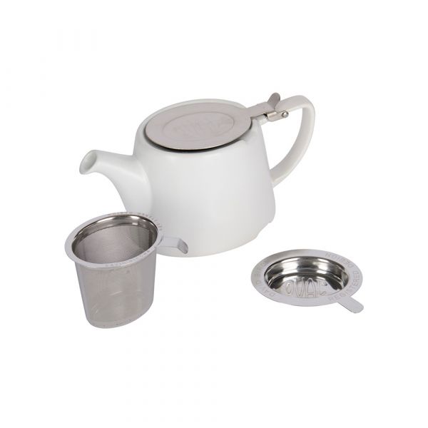 Чайник заварочный 750 мл, керамика, нержавеющая сталь, белый, London Pottery KITCHEN CRAFT