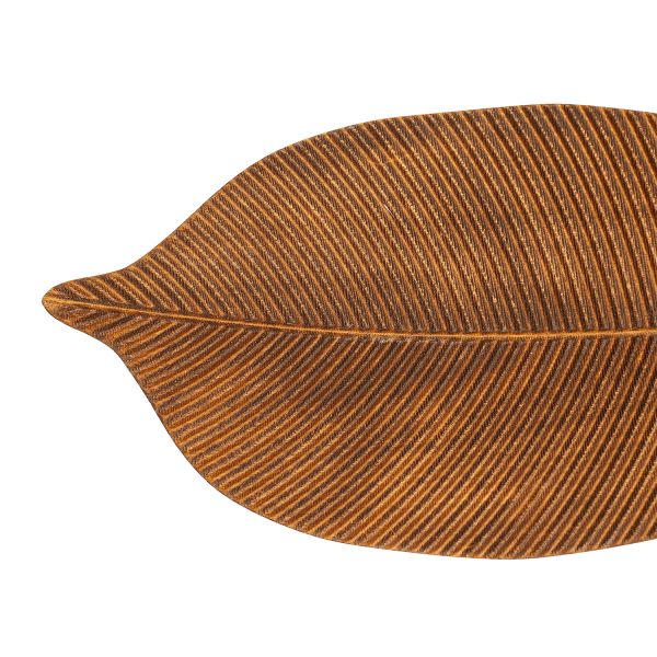 Блюдо для сервировки "Тополь", 20x39 см, темно-коричневый Uneca