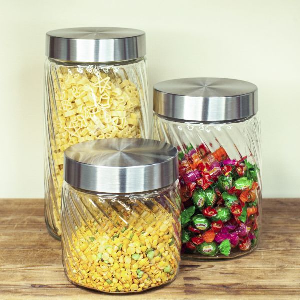 Емкость для хранения стеклянная 1300 мл YY1112 HomeFeel