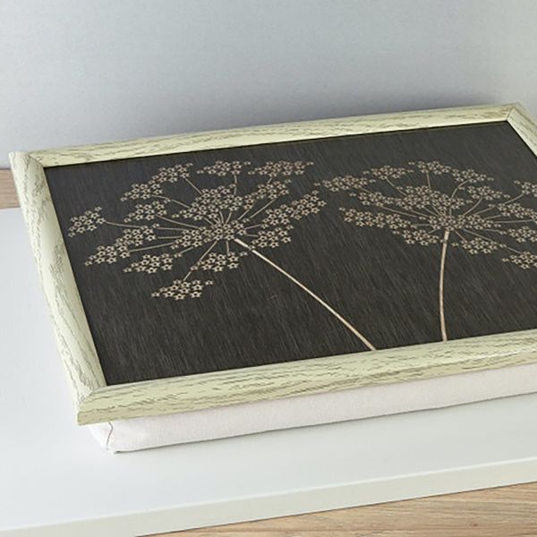 Поднос сервировочный для кровати с подушкой 33х44 см темно-серый 'Силуэт' CREATIVE TOPS