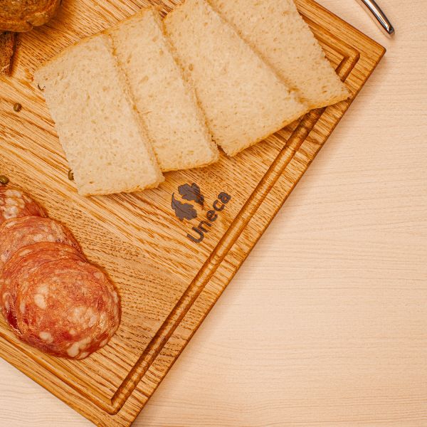 Доска разделочная прямоугольная 33х23 см дуб, светло-коричневый Uneca