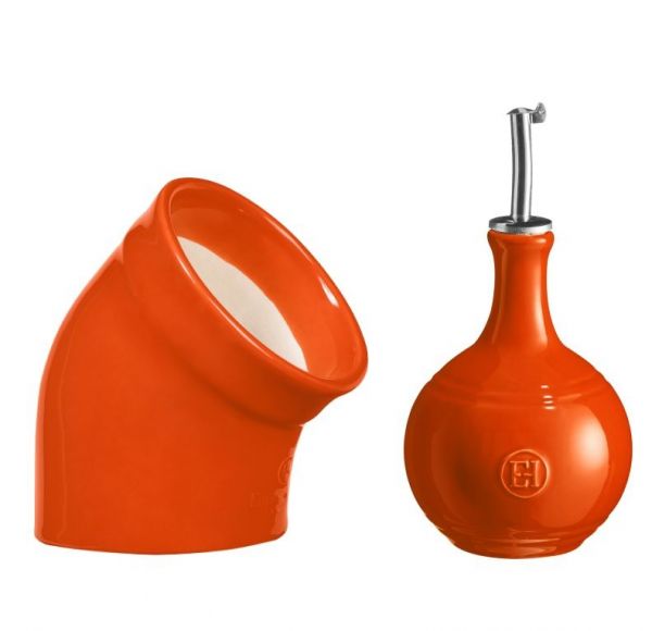 Набор из солонки 10 см и бутылки для уксуса 0.45 л, цвет тоскана