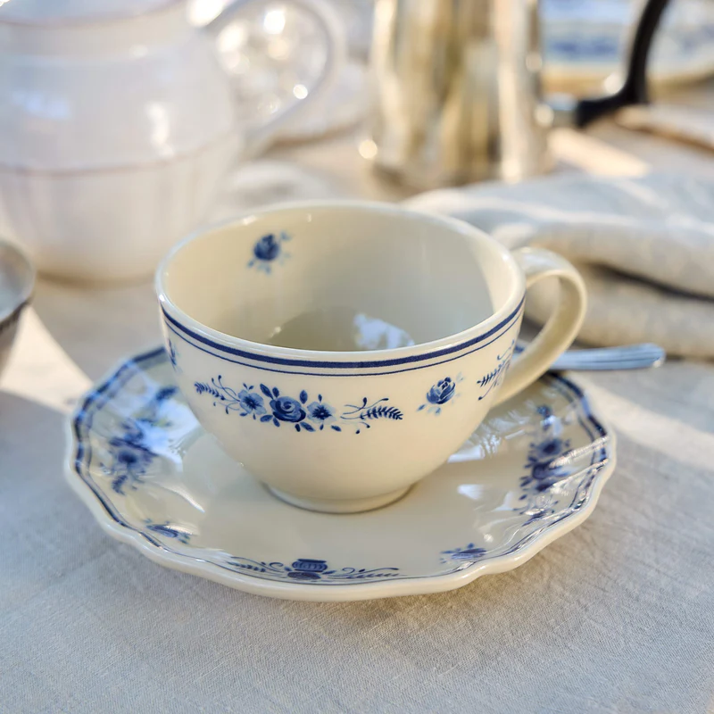 Чашка чайная 260 мл, керамика, beige/blue, Vila COSTA NOVA FIC131-BBL(FIC131-00225P)