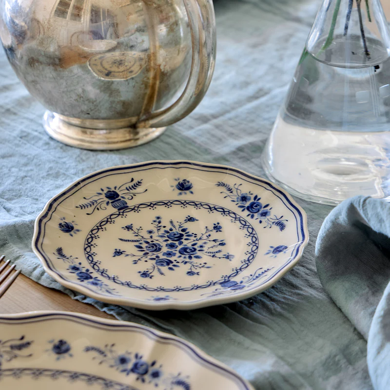 Тарелка десертная 17 см, керамика, beige/blue, Vila COSTA NOVA TP172-BBL(TP172-00225N)