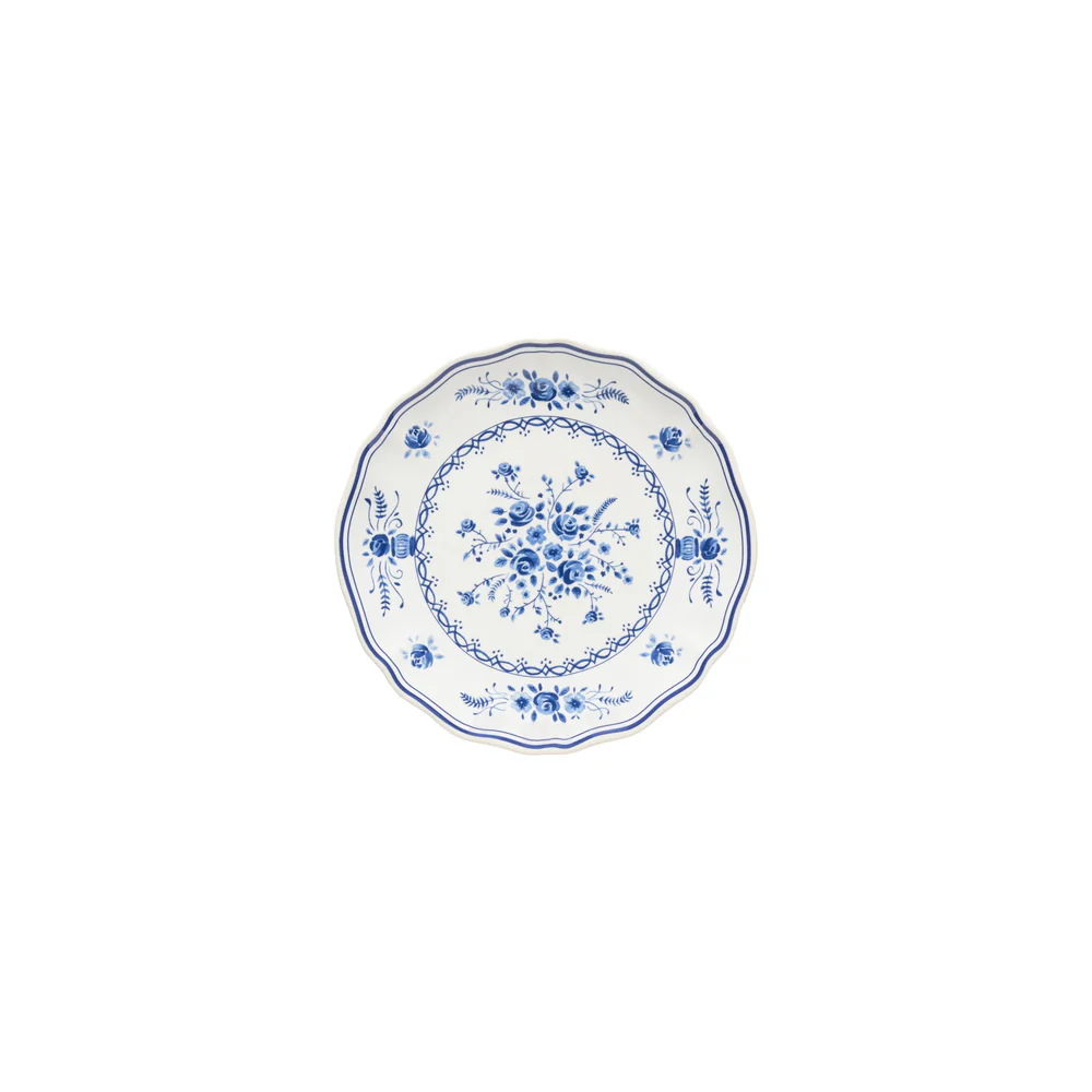 Тарелка десертная 17 см, керамика, white/blue, Vila COSTA NOVA TP172-WBL(TP172-00225E)