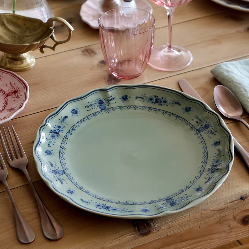 Тарелка обеденная 27 см, керамика, olive/blue, Vila COSTA NOVA TP273-OBL(TP273-03225C)