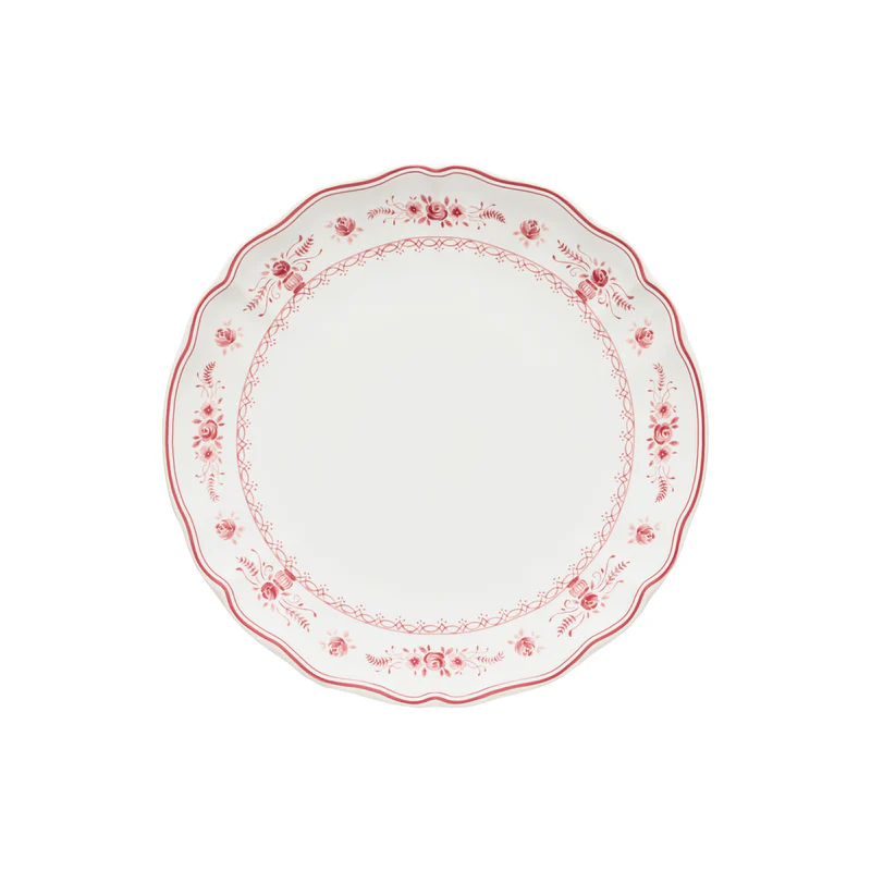 Тарелка обеденная 27 см, керамика, white/red, Vila COSTA NOVA TP273-WRD(TP273-00425A)
