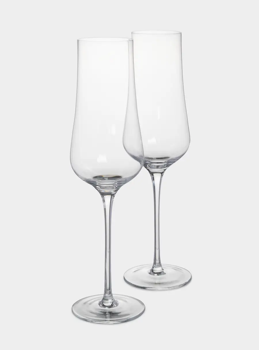 Бокал для шампанского 250 мл, 2 шт, кристальное стекло, Rodengo ANNA LAFARG