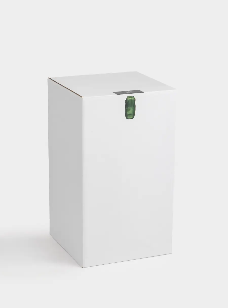 Ваза для цветов 30 см, стекло, зеленая, Creek ANNA LAFARG