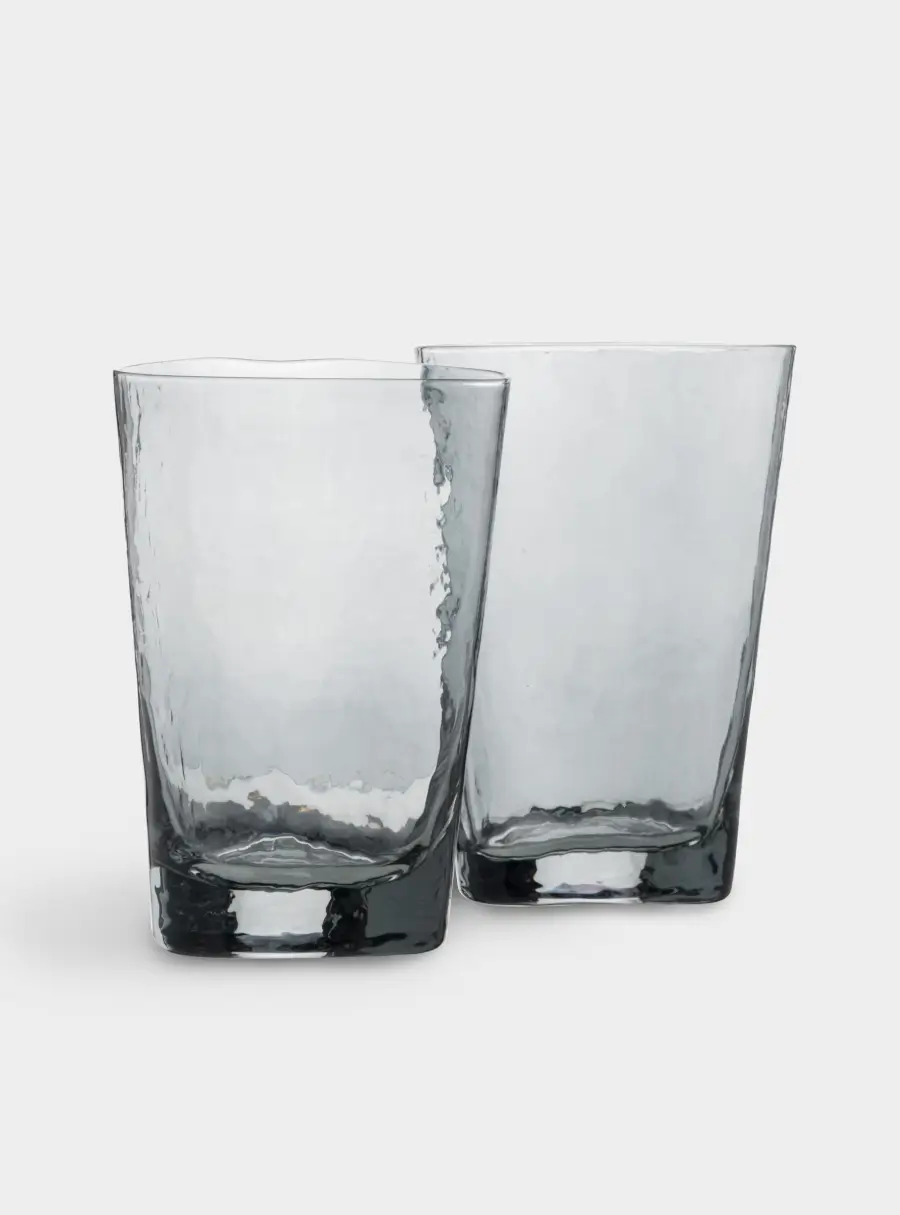 Стакан 400 мл, 2 шт, стекло, серый, Nocturne ANNA LAFARG