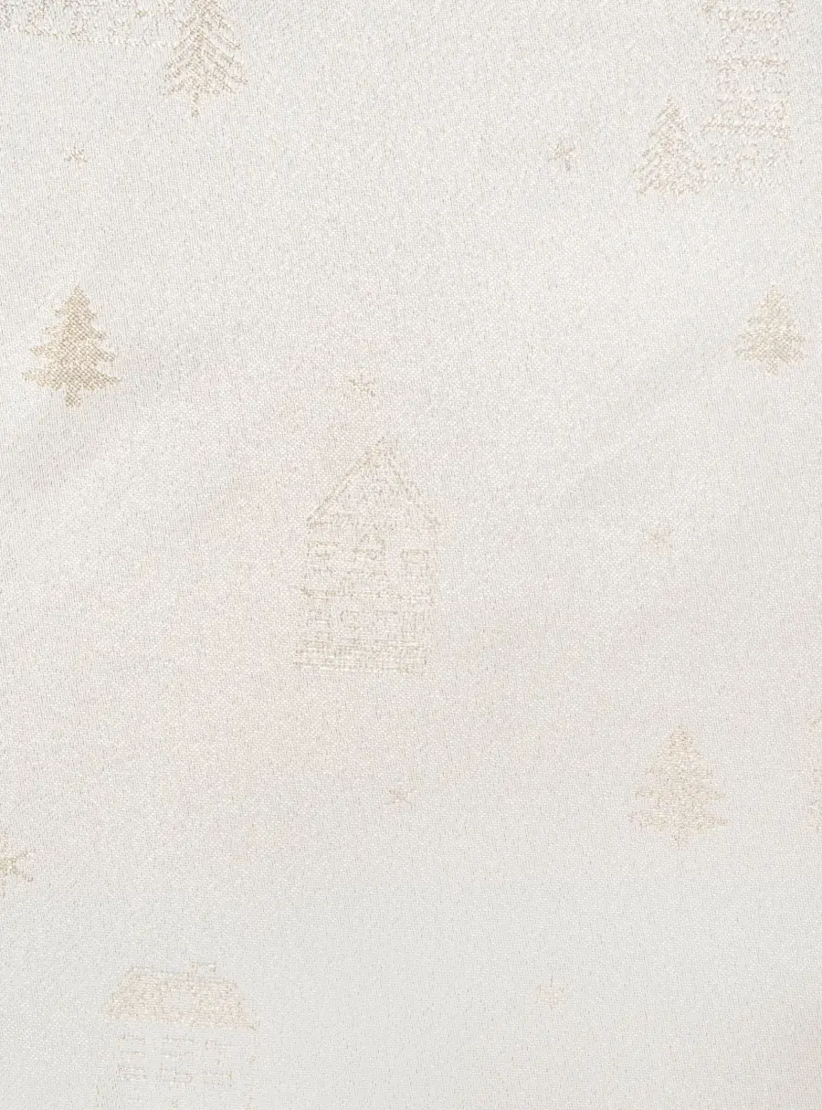 Дорожка настольная 40х160 см, жаккард, полиэстер, молочная, Золотистые дома, Townlet