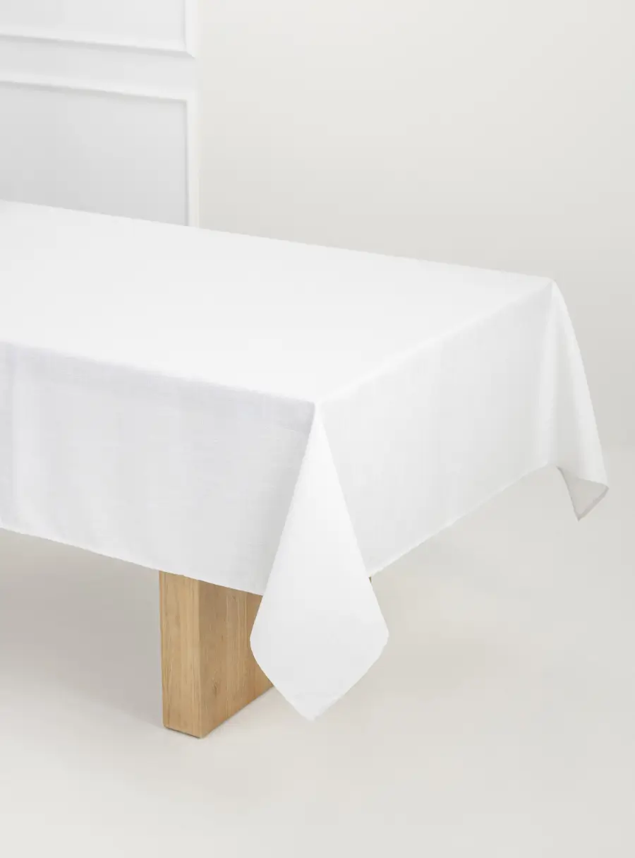 Скатерть 170х250 см, полиэстер, бело-серебристая, Floe