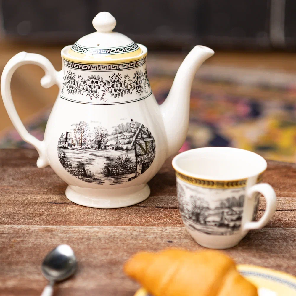 Чайник заварочный 0.96 л, фарфор, Halcyon GRACE BY TUDOR