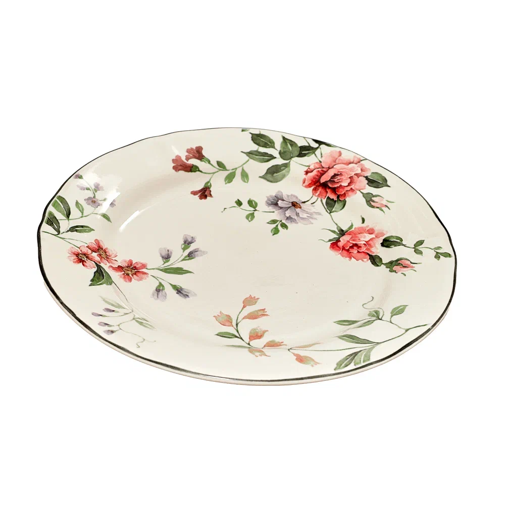 Тарелка 26 см, PRISCILLA WITH BANDING     (6) (24)     GR05_26PL