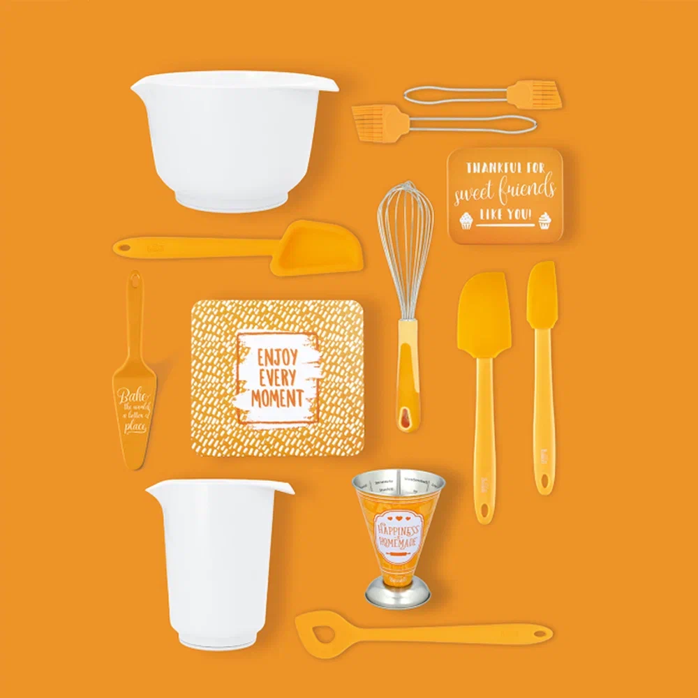 Силиконовая кисточка 21 см, оранжевая BIRKMANN